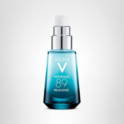 Vichy Minéral 89 Eyes (15ml / 0.51 fl. oz.) - Hydrating Eye Serum with Hyaluronic Acid & Caffeine for Dark Circles & Puffiness