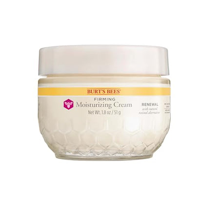 Burt's Bees Renewal Firming Face Cream (1.8 oz) - Natural Retinol Alternative (Bakuchiol) Anti-Aging Moisturizer