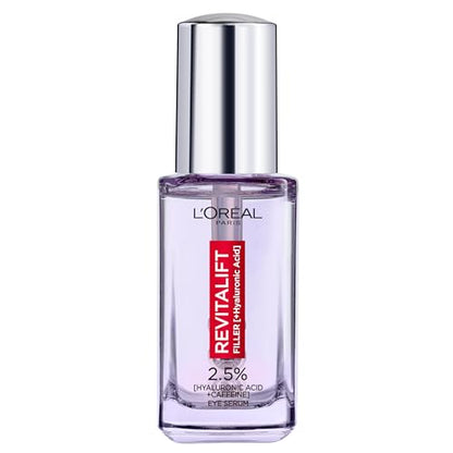 L’Oréal Paris Revitalift Filler Eye Serum (20ml) - 1.5% Hyaluronic Acid & Caffeine with Triple Roller Applicator
