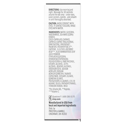 Olay Super Eye Serum - Vitamin C, Caffeine & Niacinamide Anti-Aging Eye Serum for Dark Circles & Fine Lines 0.45 oz