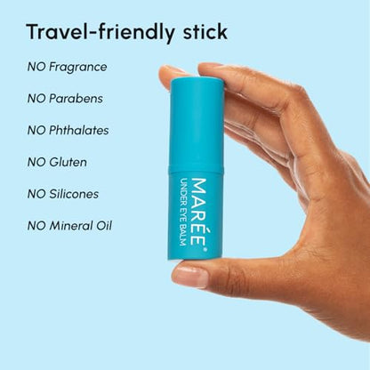 MAREE Under Eye Balm Stick (2-PACK) - Retinol, Caffeine & Collagen Under Eye Brightener - Anti-Aging Treatment for Dark Circles & Wrinkles