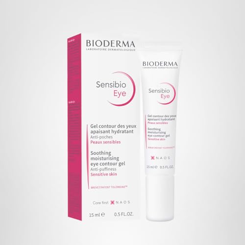 Bioderma Sensibio Eye Gel (15ml) - Soothing & Moisturizing Under-Eye Treatment for Sensitive Skin - Reduces Puffiness & Fine Lines