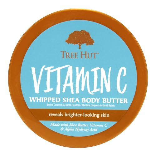 Tree Hut Vitamin C Whipped Shea Body Butter 8.4 oz, Hydrating Moisturizer