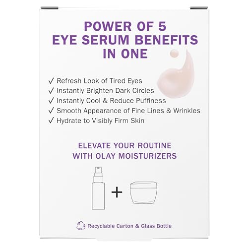 Olay Super Eye Serum - Vitamin C, Caffeine & Niacinamide Anti-Aging Eye Serum for Dark Circles & Fine Lines 0.45 oz