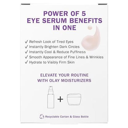 Olay Super Eye Serum - Vitamin C, Caffeine & Niacinamide Anti-Aging Eye Serum for Dark Circles & Fine Lines 0.45 oz