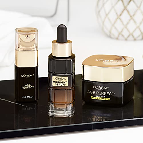 L'Oreal Paris Age Perfect Cell Renewal Eye Cream (0.5 fl oz, Pack of 2) - Advanced Anti-Aging for Dark Circles, Puffiness & Crepey Skin