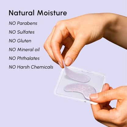 MAREE Violet Eye Gels - Marine Collagen Under Eye Patches for Puffiness, Dark Circles & Intensive Hydration