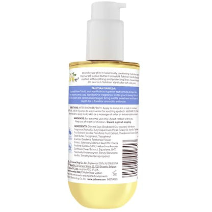 Palmer's Cocoa Butter Formula Body Oil Tahitian Vanilla, 72Hr Hydration with Shea Butter & Vitamin E 6.5 oz