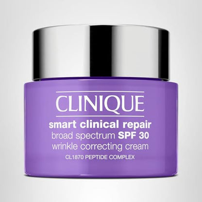 Clinique Smart Clinical Repair Broad Spectrum SPF 30 Wrinkle Correcting Cream (75ml / 2.5 Fl Oz) - Triple-Action Protecting & Repairing Moisturizer