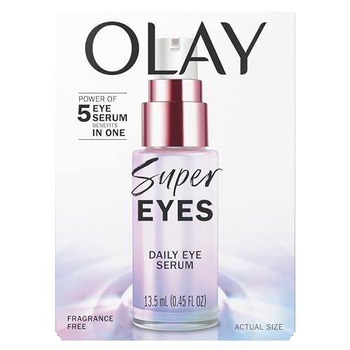 Olay Super Eye Serum - Vitamin C, Caffeine & Niacinamide Anti-Aging Eye Serum for Dark Circles & Fine Lines 0.45 oz