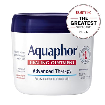 Aquaphor Healing Ointment Advanced Therapy Skin Protectant 14 oz Jar