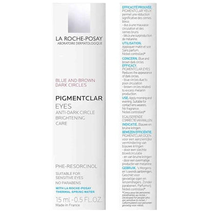La Roche-Posay Pigmentclar Dark Circles Eye Cream (15ml / 0.5 fl. oz.) - Targeted Brightening Treatment with Caffeine & Light-Reflecting Pigments