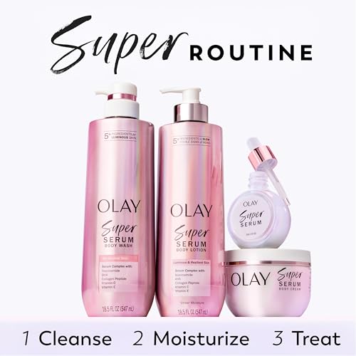 Olay Super Serum Body Cream 10 fl oz for Dry Skin