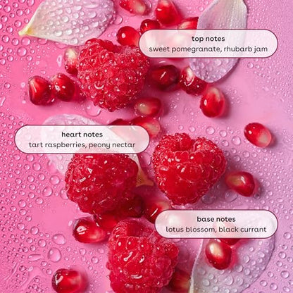 eos Cashmere Body Wash Pomegranate Raspberry 16 fl oz - Moisturizing Creamy Gel with Shea Butter