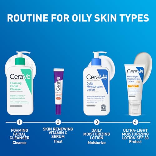 CeraVe Daily Moisturizing Lotion for Dry Skin, Fragrance Free Face & Body Moisturizer 12 oz