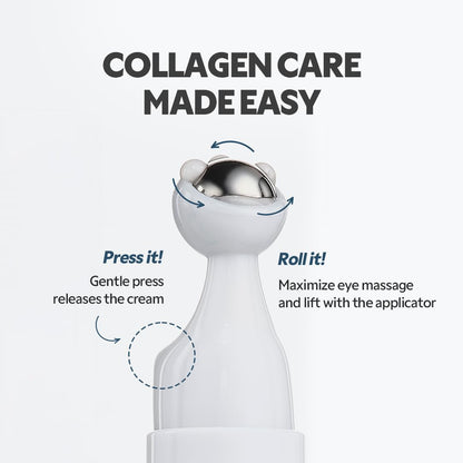 TIRTIR Collagen Lifting Eye Cream with Roller Applicator (15ml)