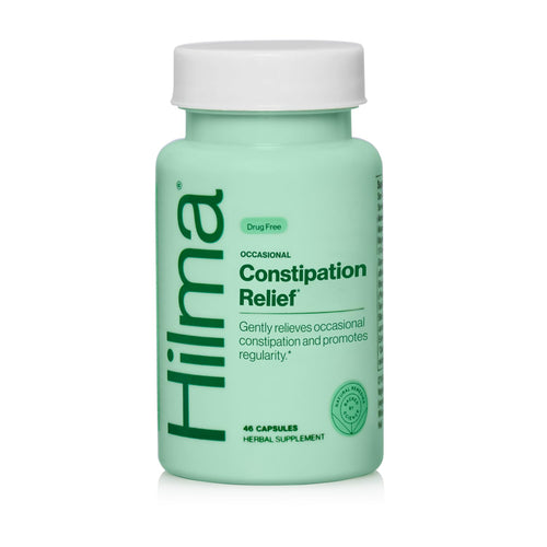 Hilma Gentle Bowel, Occasional Constipation Relief with Magnesium Citrate, Natural and Gentle Laxatives for Constipation w/Magnesium Citrate, Ginger, Anise and Bitter Orange, 46 Vegan Capsules