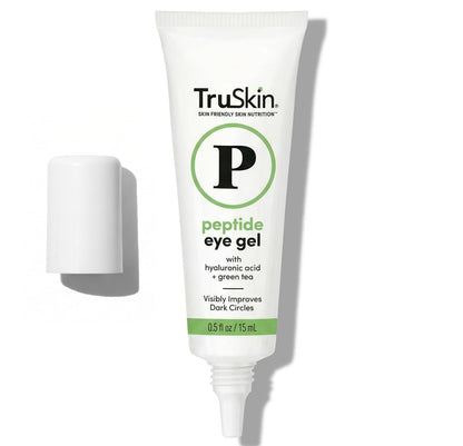 TruSkin Peptide Eye Cream Gel - Lightweight Treatment for Dark Circles & Fine Lines (15ml)
