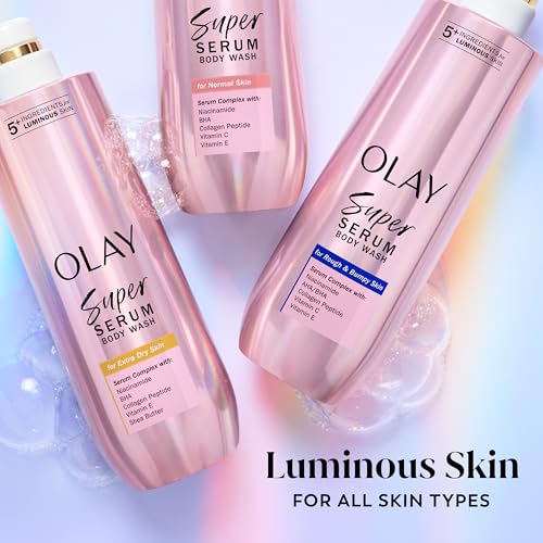 Olay Super Serum Body Wash 18.5 fl oz - Hydrating Cleanser for Normal Skin