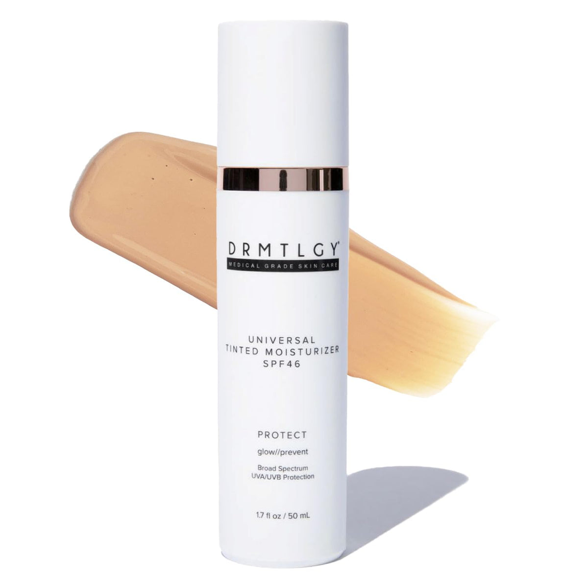 DRMTLGY Universal Tinted Moisturizer SPF 46 - Hydrating Dewy Tinted Sunscreen for Face with Zinc Oxide & Octinoxate - Niacinamide & Hyaluronic Acid - Broad Spectrum Lightweight Daily SPF, 1.7 oz