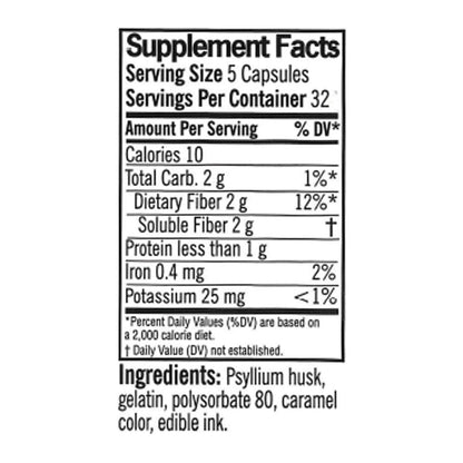 Quality Choice Daily Fiber Capsules for Regularity, 160 Count