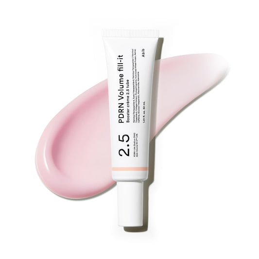 Abib PDRN Volume fill-it Booster Cream 2.5 tube - Facial Volume Plumping with PDRN 15,000ppm Peptides Retinal - For Forehead, Smile Lines & Neck Wrinkles - Anti-Aging Firming - 1.01 fl oz