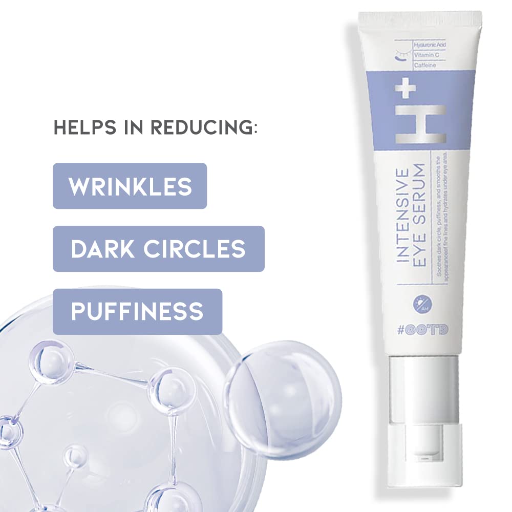 Korean Under Eye Serum with Hyaluronic Acid, Vitamin C & Caffeine (30g)