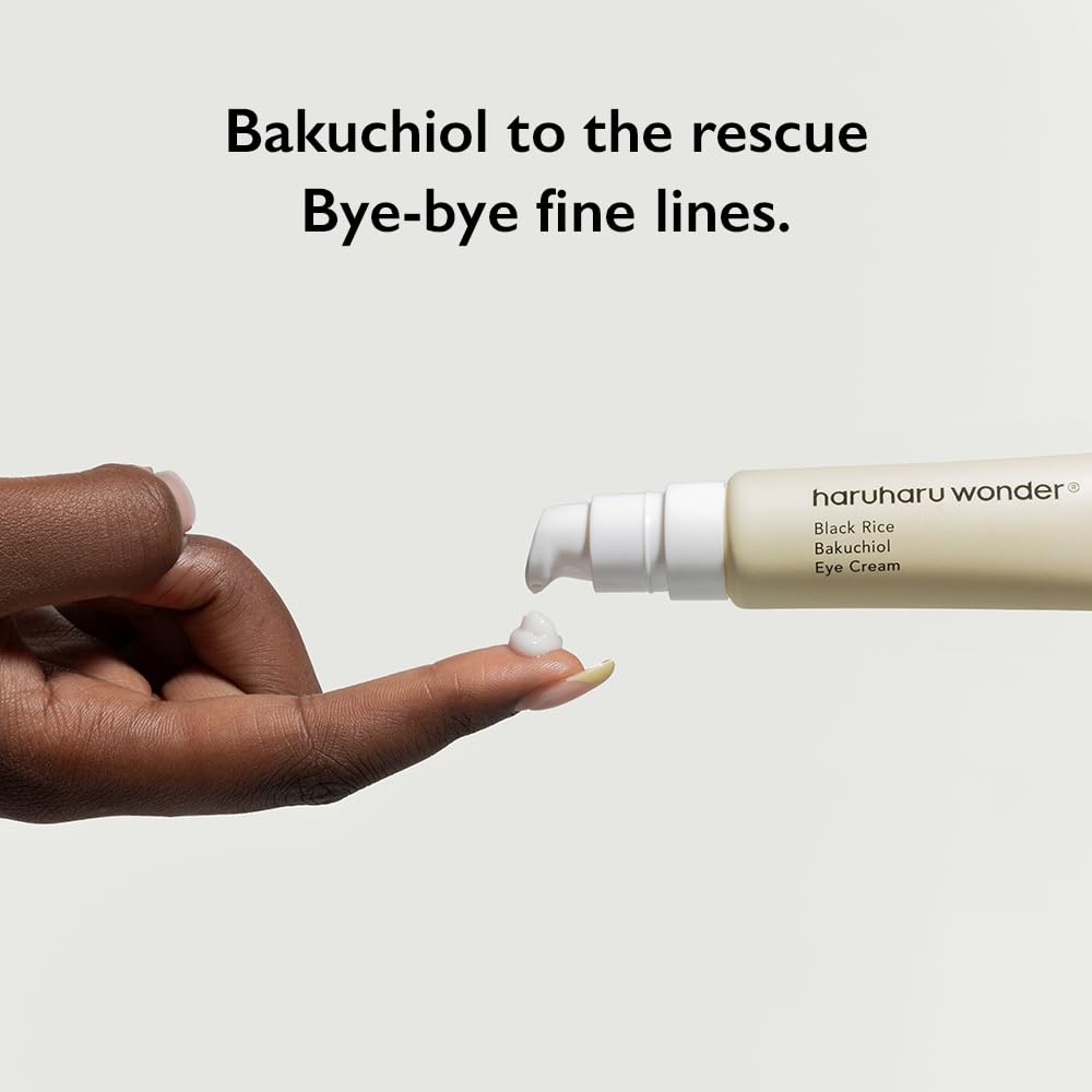 Haruharu Wonder Black Rice Bakuchiol Eye Cream (20ml) - Natural Retinol Alternative for Anti-Aging & Wrinkle Care