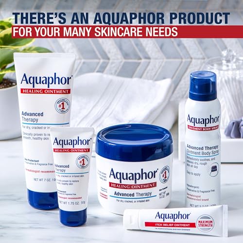 Aquaphor Healing Ointment Advanced Therapy Skin Protectant Set 14 oz Jar + 1.75 oz Tube