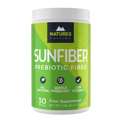 NATURE'S CALLING All-Natural Fiber Supplement - Gentle - Non-GMO - Low-FODMAP - Sunfiber - Prebiotic, 30 Servings (7.4 oz)