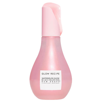 Glow Recipe Watermelon Niacinamide Dew Drops - Brightening, Plumping Hydrating Face Serum, Makeup Primer + Liquid Highlighter with Hyaluronic Acid - Dewy & Glowing Korean Skin Care (80ml)