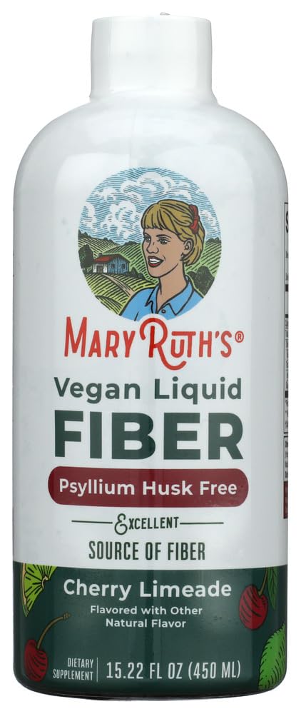 MARYRUTH'S Liquid Fiber for Ages 1+ - Up to 7g FiberSMART Tapioca Fiber Excellent Source - Baobab Fruit - Psyllium Husk Free - Vegan - Gluten Free - No Added Sugar - 15.22 oz