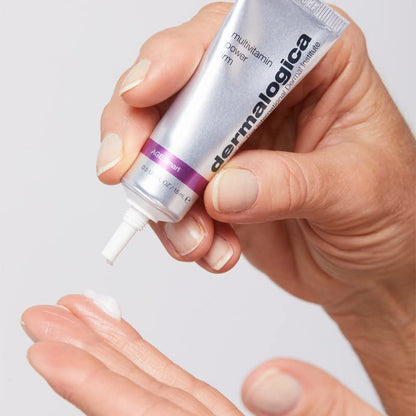 Dermalogica Multivitamin Power Firm (0.5 Oz) - Professional Anti-Aging Eye Treatment with Antioxidant Vitamins A, C, & E