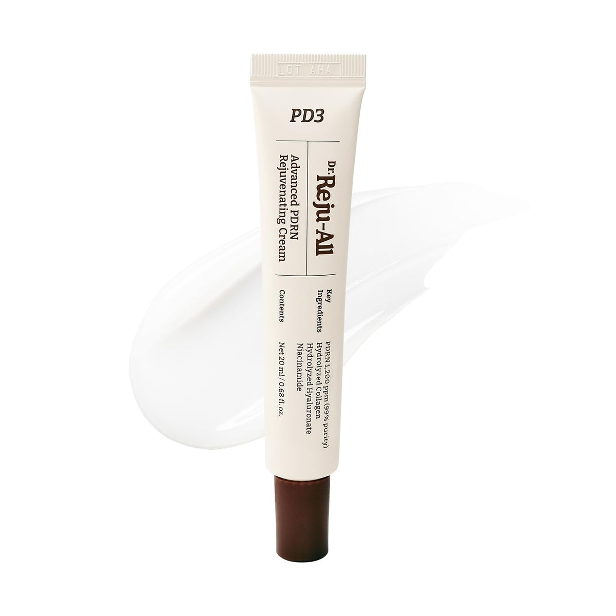 Dr.Reju-All PDRN Rejuvenating Cream - Rejuall PDRN Face Moisturizer - Optimal 1200ppm for Glass Skin & Plumping - Korean Pharmacy Anti-Aging Skin Care Face Cream - 0.7 Fl Oz