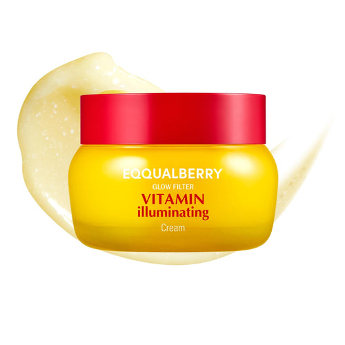 EQQUALBERRY Vitamin Illuminating Cream - Vitamin C & 5% Niacinamide + 3% TXA - Dark spots Cream - Ceramide Barrier Strength - Glowy, Lightweight Hydration (1.69 fl.oz / 50ml)