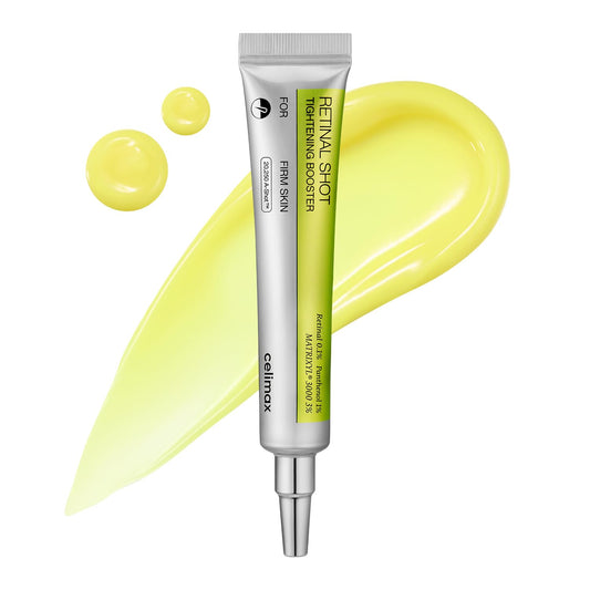 celimax The Vita A Retinal Shot Tightening Booster - 0.1% Retinal, 3% Matryxyl, High-Strength Retinoid for Anti-Aging, Pore Minimizer, Wrinkles & Fine Lines, Firmer Skin, 15ml, Mothers Day Gift