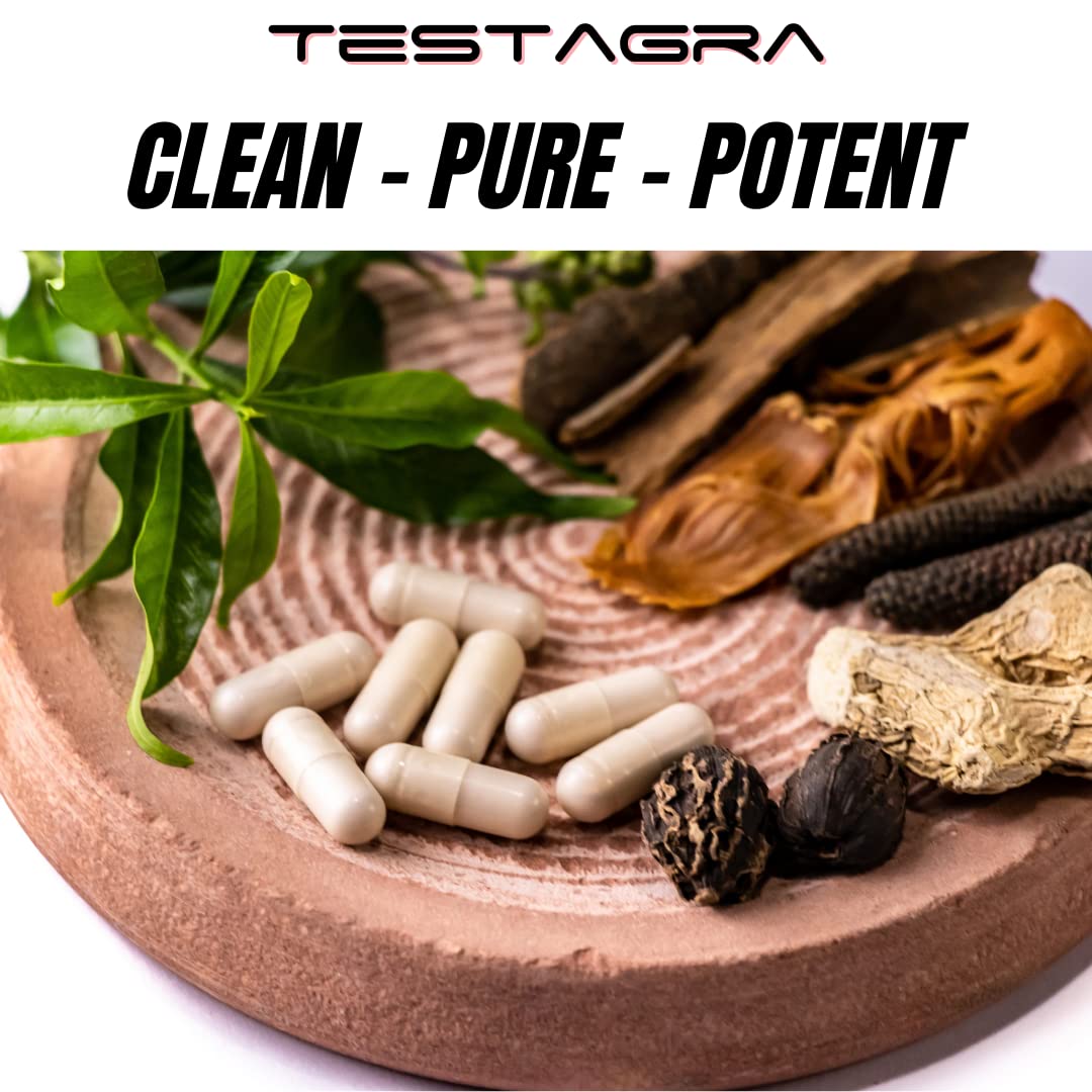 10X Testosterone Booster for Men - Lean Muscle, Energy & Strength Support with Tribulus, Tongkat Ali & Zinc - Testagra (2 Pack, 180 Capsules)