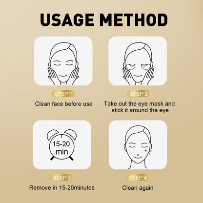 CHMI 24K Gold Under Eye Patches (50 Pairs) - Collagen Eye Masks for Dark Circles, Puffy Eyes, Eye Bags & Wrinkles - Hydrating Anti-Aging Eye Gel Pads