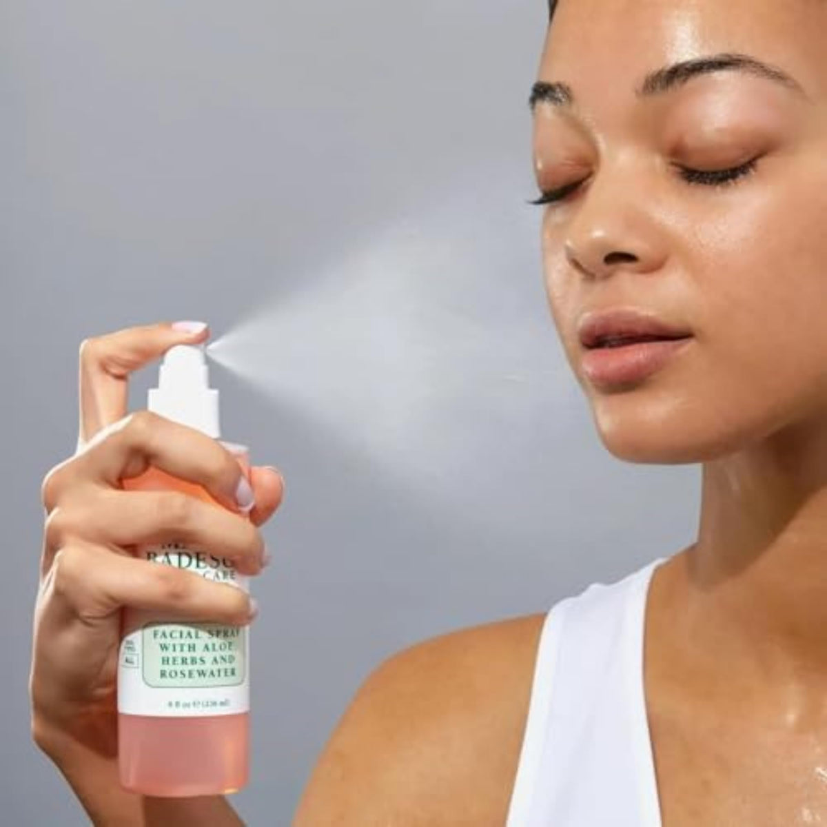Mario Badescu Facial Spray with Aloe, Herbs and Rose Water for All Skin Types, Face Mist that Hydrates, Rejuvenates & Clarifies, 4 FL OZ