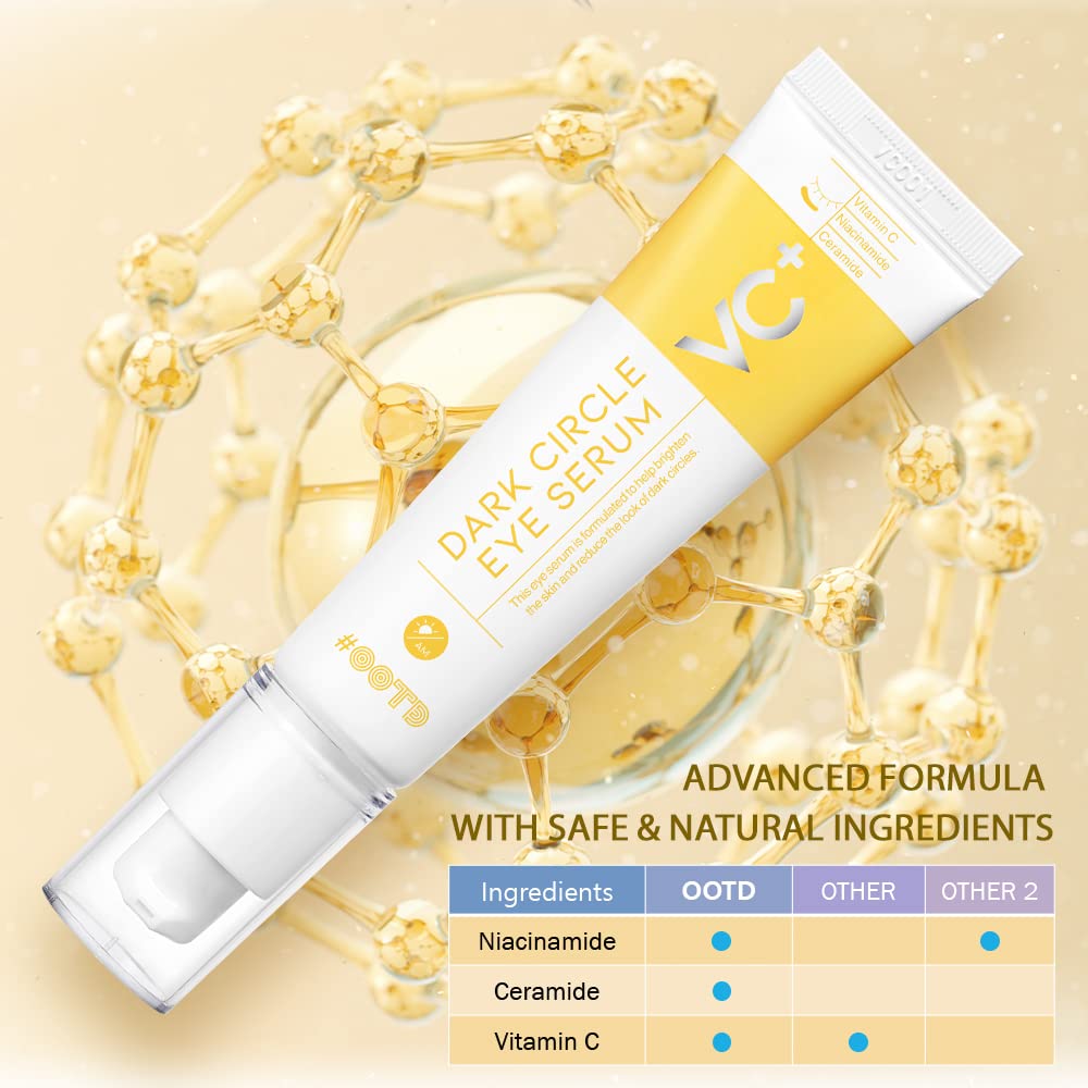 Dark Circle Remover Eye Serum with Vitamin C, Niacinamide & Ceramide (30g)
