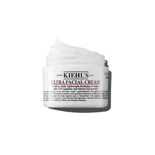 Kiehl's Ultra Facial Cream Moisturizer, Daily Lightweight Face Cream Hydrates Skin, Lotion with Pro-Ceramides, Provides Lasting Hydration and Moisture Surge, For All Skin Types, Fragrance Free
