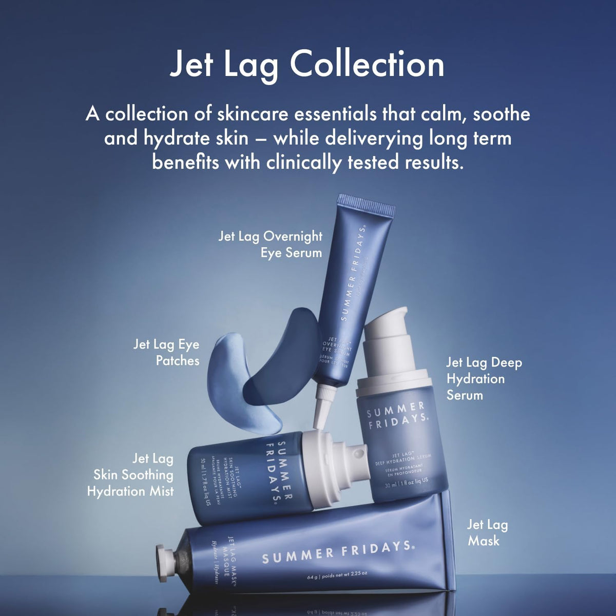 Summer Fridays Jet Lag Mask - Hydrating Face Moisturizer + Mask - Enriched with Hyaluronic Acid, Niacinamide, Glycerin + Antioxidants Helps Nourish Skin for a Renewed + Radiant Complexion (2.25 Oz)