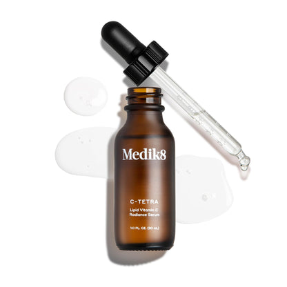 Medik8 C-Tetra - Balancing Vitamin C Serum For Face - Smooths Fine Lines and Wrinkles - Face Serum with Squalane - Vegan and Gluten Free - 1.0 oz