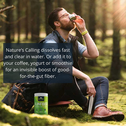 NATURE'S CALLING All-Natural Fiber Supplement - Gentle - Non-GMO - Low-FODMAP - Sunfiber - Prebiotic, 30 Servings (7.4 oz)