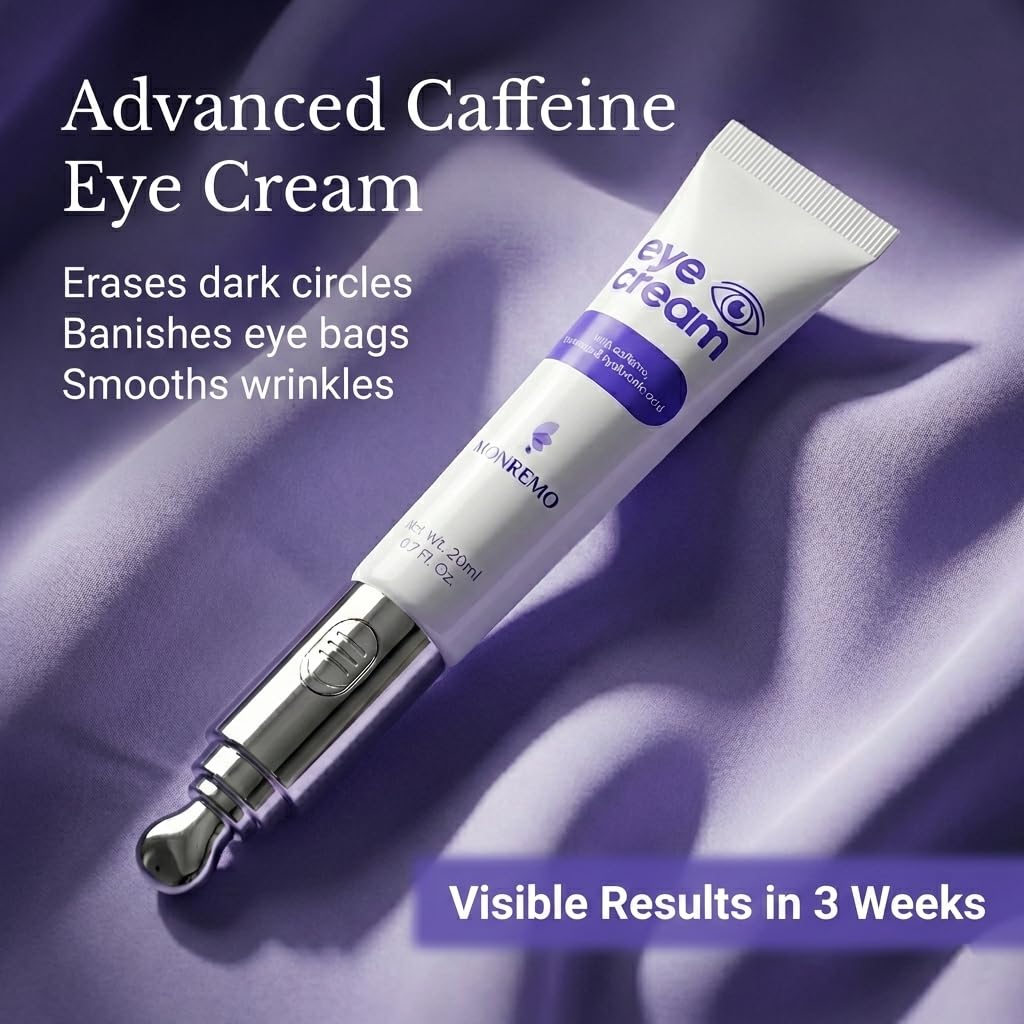 MONREMO Caffeine Eye Cream - Vibrating Anti-Aging Eye Treatment (20ml)