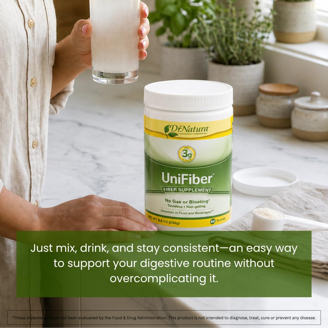 Dr. Natura Unifiber, Natural Fiber Supplement, 8.4-Ounce