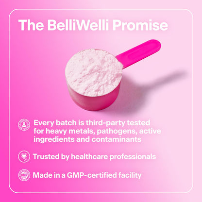 Belli Welli Fiber Supplement for Women & Men - Premium Daily Fiber Powder from Organic Acacia with Added Collagen, Electrolytes & Probiotics - No Bloat, Constipation & Gut Health Support (Wild Berry)