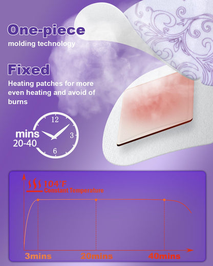 30 Packs Lavender Steam Eye Masks - Self-Heating Warm Compress for Dry Eyes