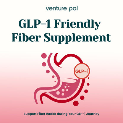 6-in-1 Daily Prebiotic Fiber Powder for Gut & Digestive Health, GLP-1 Friendly, Sugar Free Fiber Supplement Powder with Probiotics, Collagen Peptides & Electrolytes - For Women & Men - 7.8 OZ