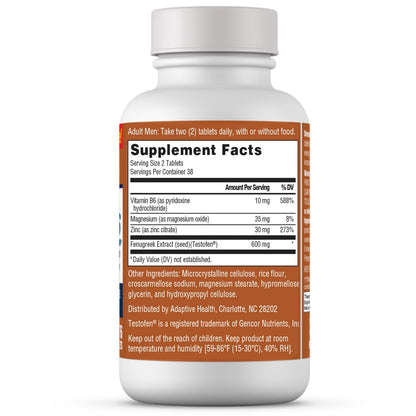 Free Testosterone Support for Men - Energy, Strength, Stamina & Vitality Booster for Muscle Performance & Male Health